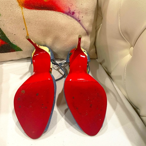 Christian louboutin senora 100 Jean Hawaii sandal sz40 - Picture 7 of 8